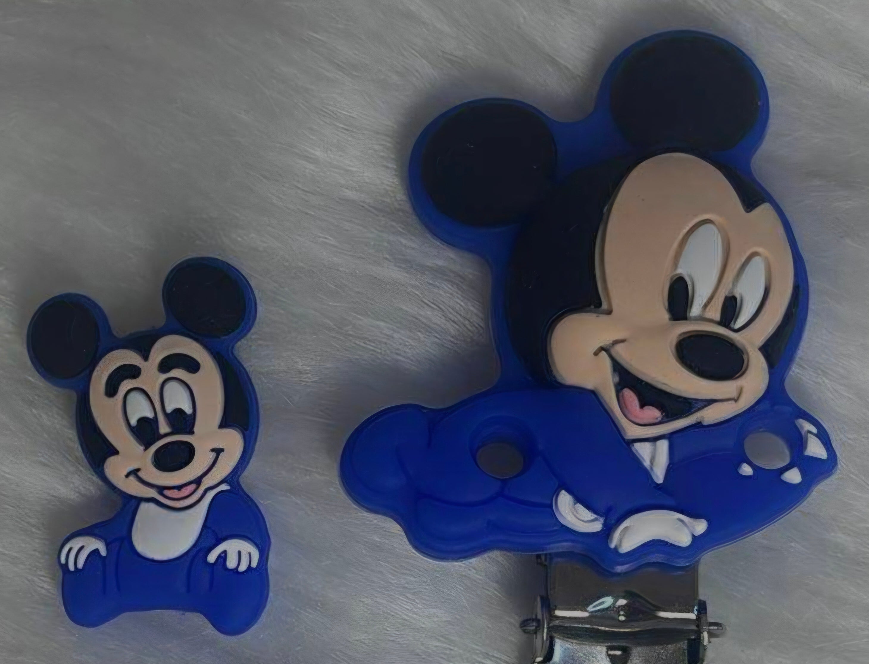 Attache Tétine Mickey Bleu