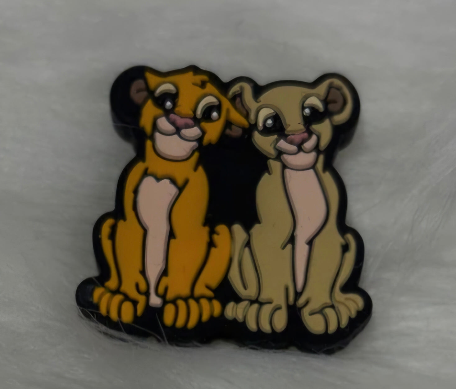 Attache Tétine Simba et Nala Clip simple